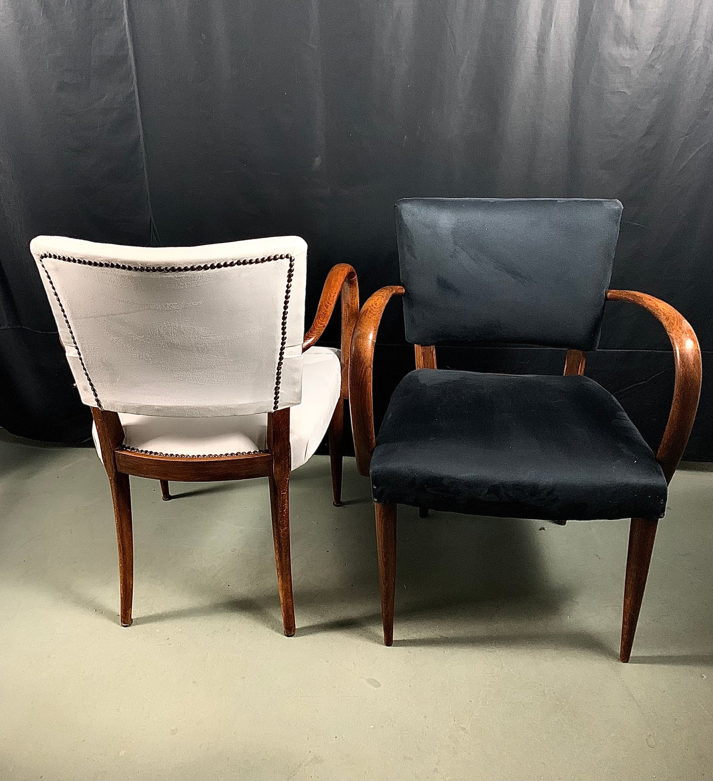 COPPIA POLTRONE BIANCO/NERO