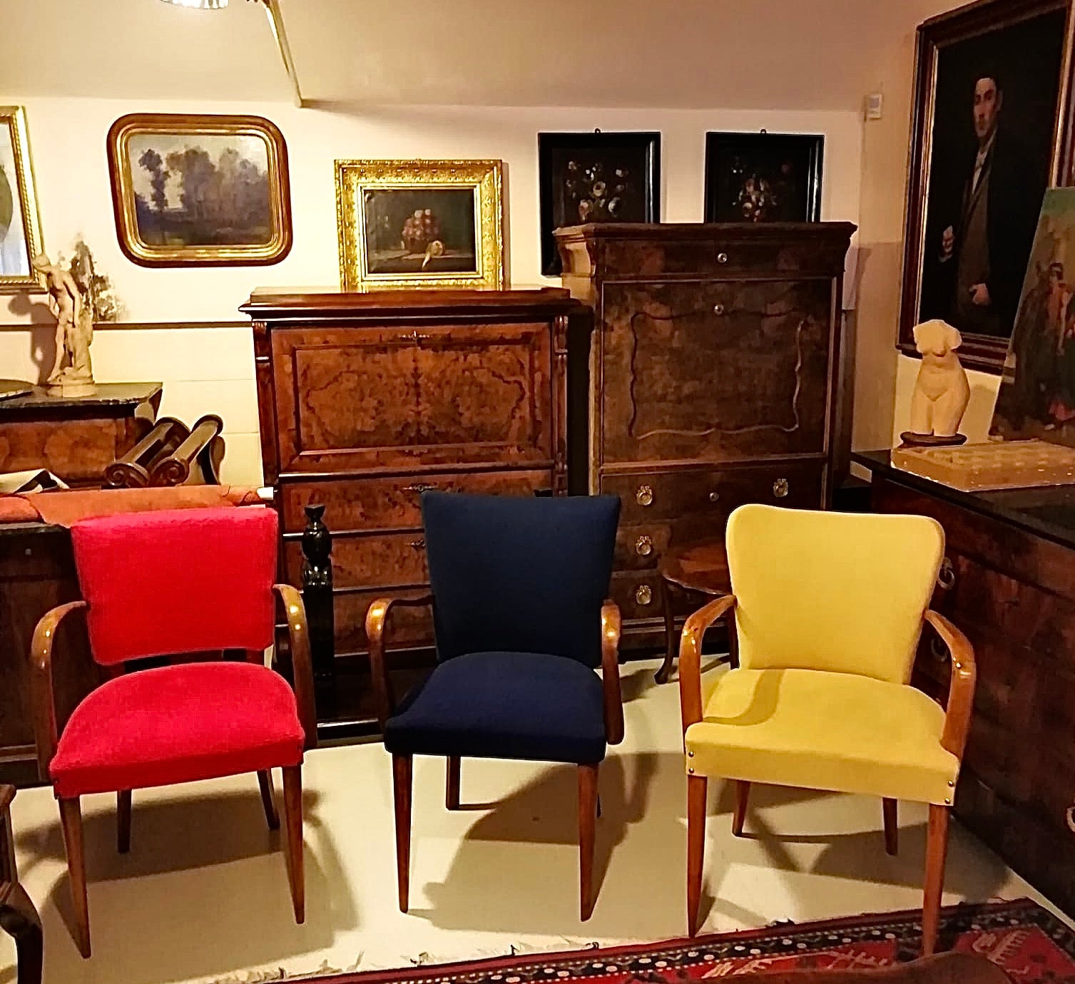 SET DI 3 POLTRONE PAOLO BUFFA Lucidiieri