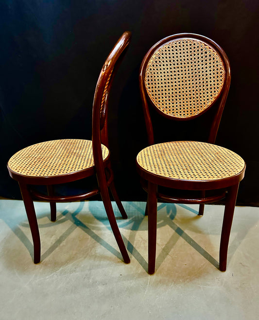 COPPIA SEDIE STILE "THONET"